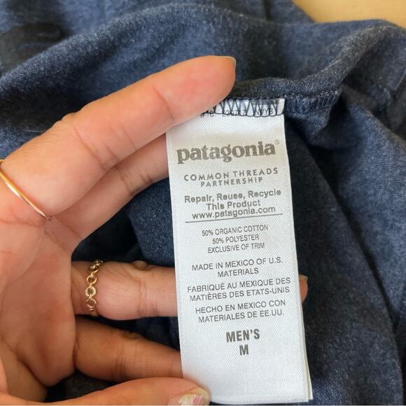 Patagonia Blue Graphic Ride The Wave Tee - Picture 9 of 9